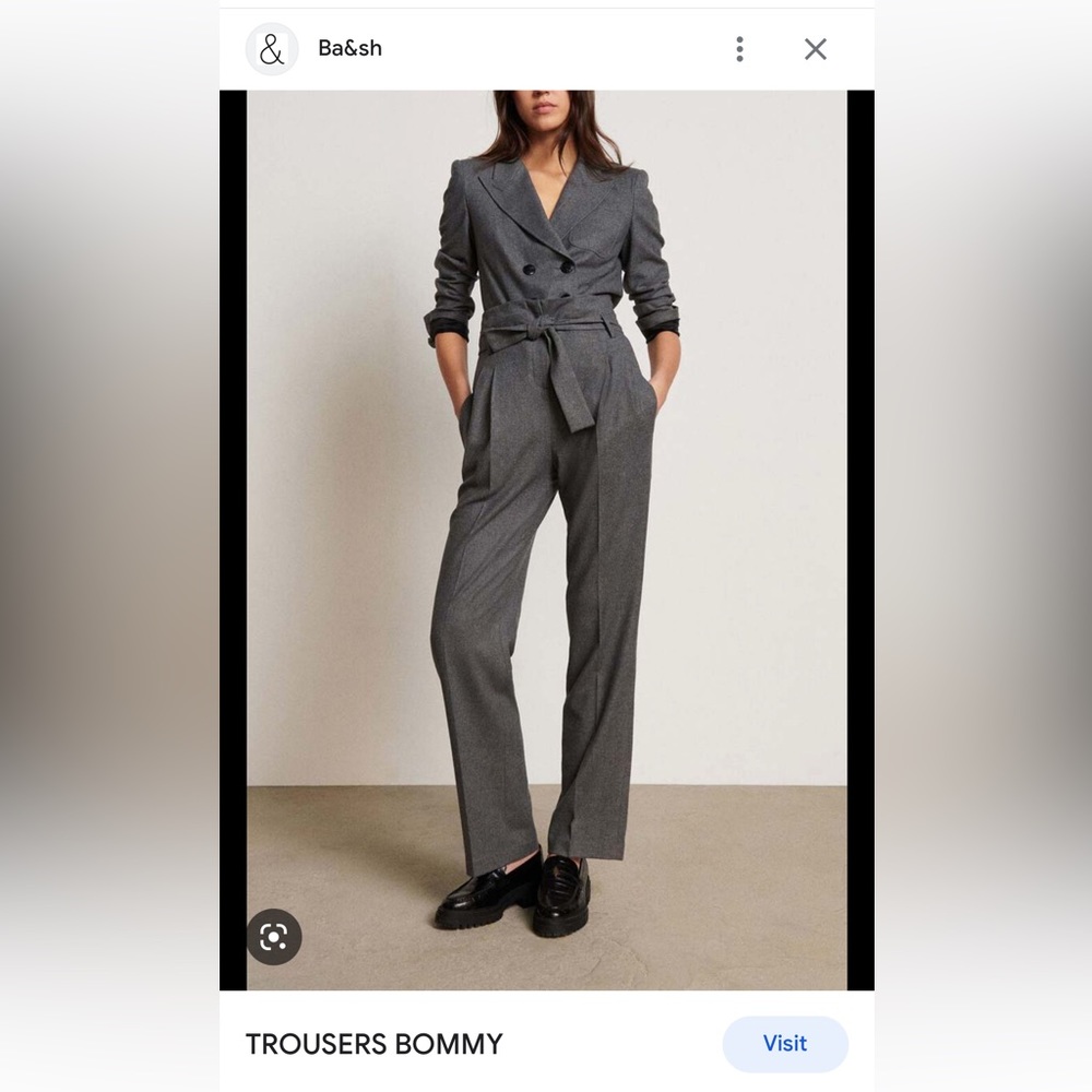 ba&sh pantalon Bommy “S” “1” size, Grey, NWT